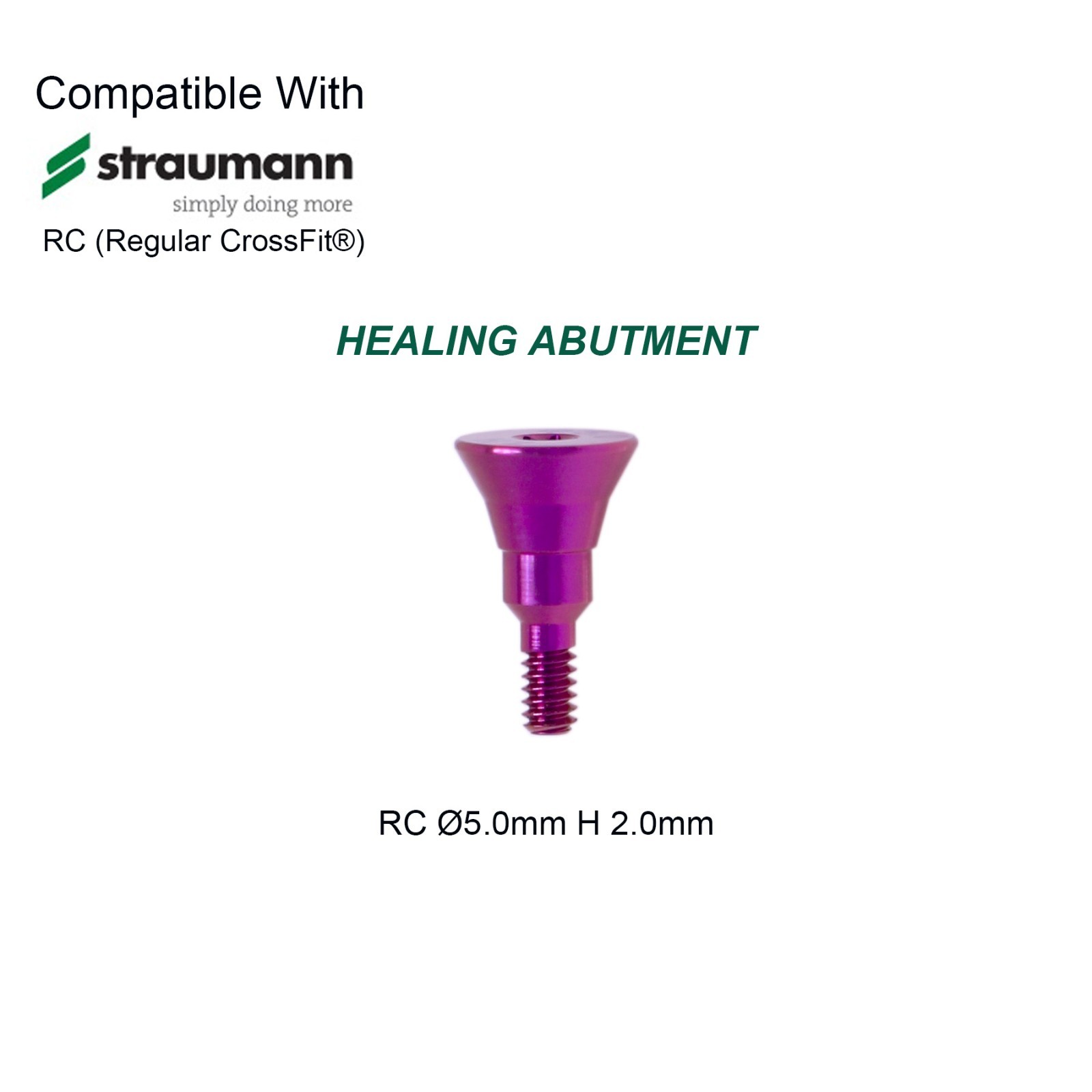 US Dental Healing Abutment Healing Cap RC Fits Straumann ITI Bone Level