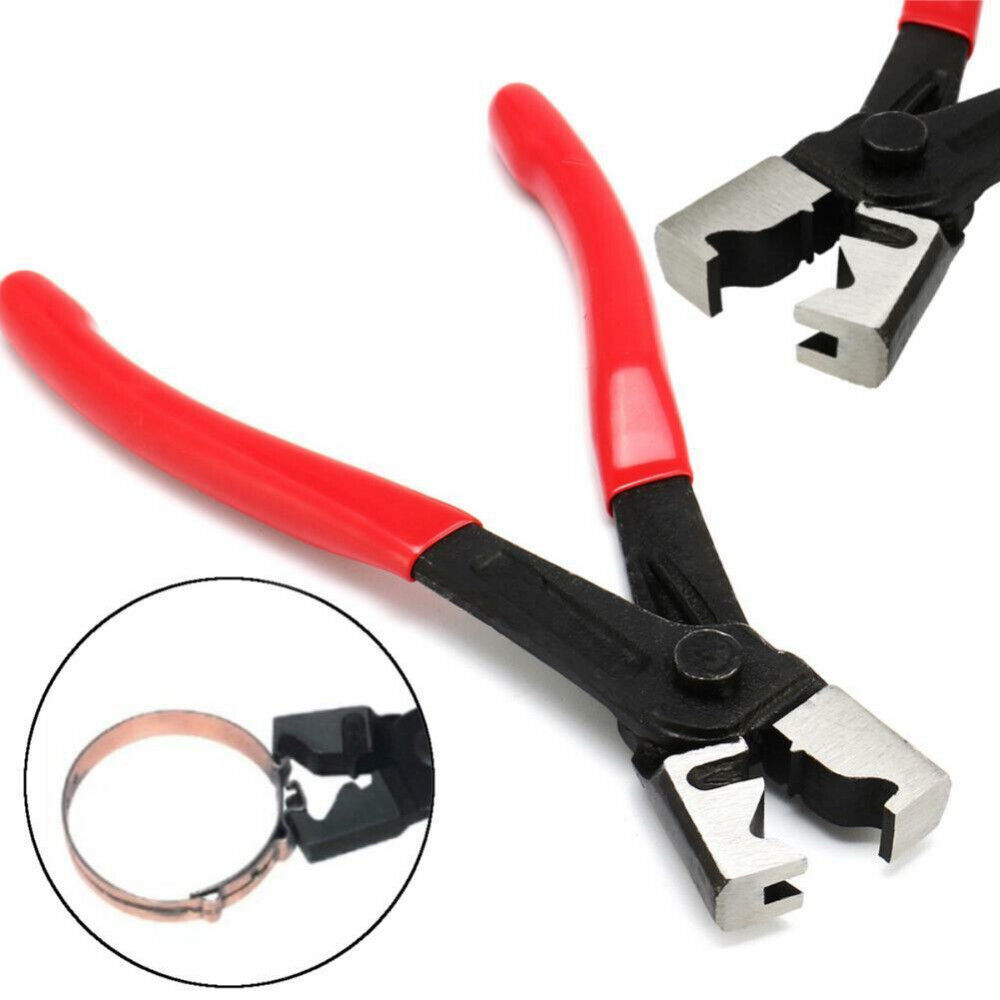 130/260PCS Stainless Steel Single Ear Stepless Hose Clamps 6.5-21mm Kit or Plier