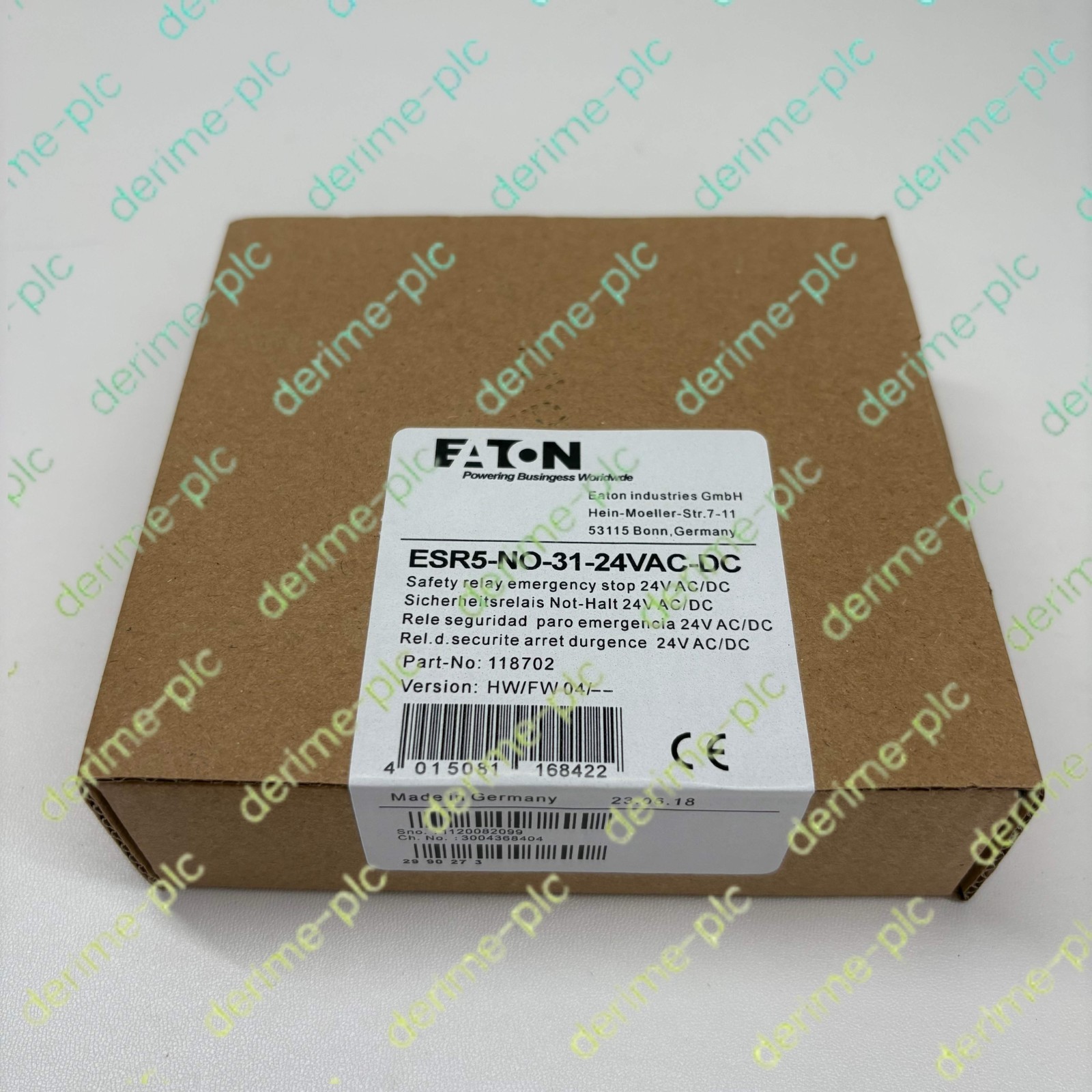 EATON MOELLER ESR5-NO-31-24VAC-DC Safety Relay#1pcs new in box