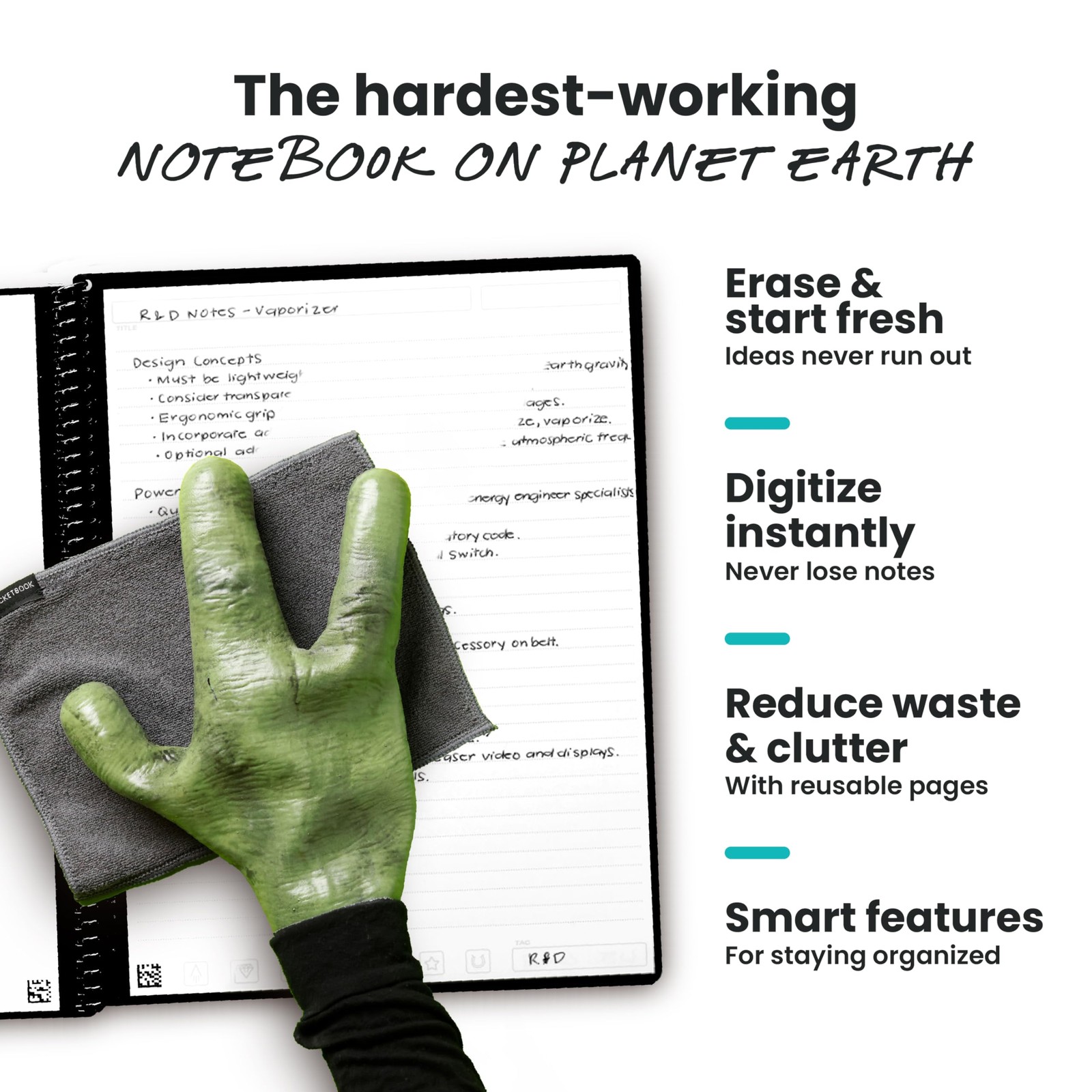 Core Reusable Notebook, Lined Pages For , Work and Creative Projects, Executi…