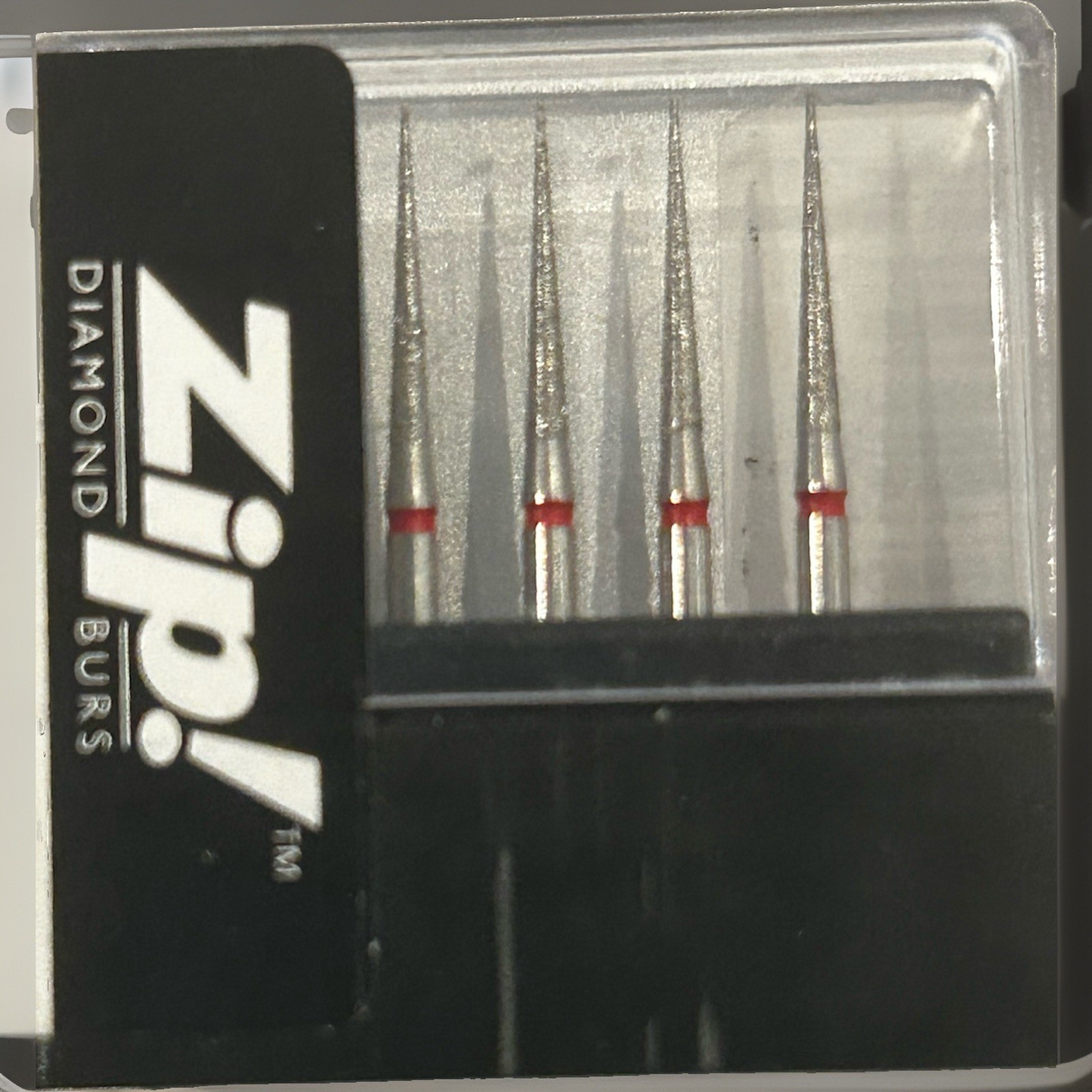 ZIP! DIAMOND tapered , fine grit, RF859-012-1 pack of 5 burs