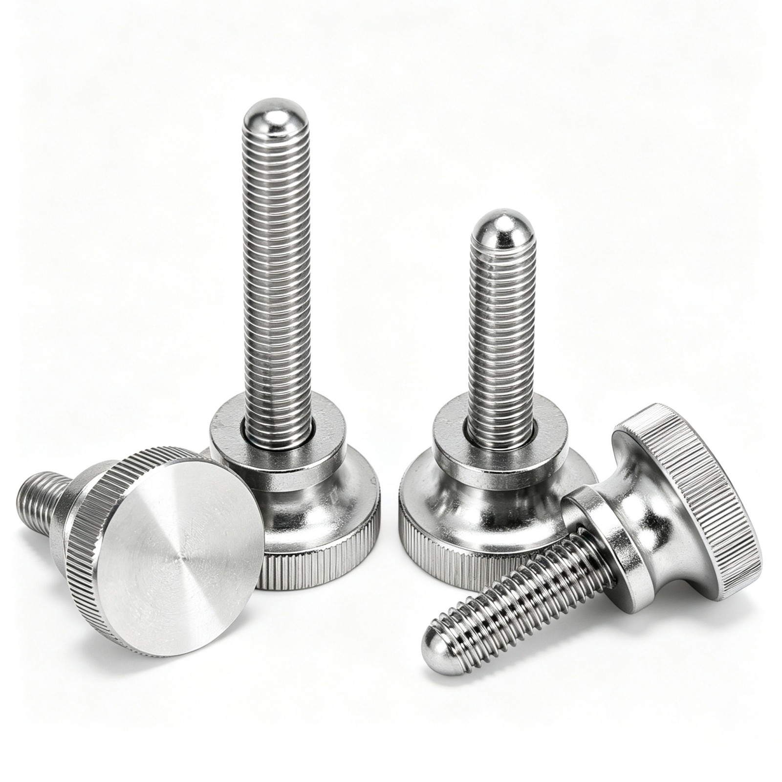 304 Stainless Steel Knurled Thumb Screw Hand Grip Knob Bolt M2 M2.5 M3 M4 M5 M6