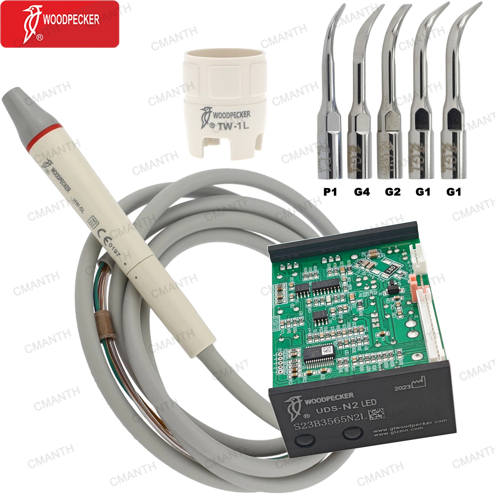 Woodpecker DTE Dental Ultrasonic Scaler Handpiece LED Light Fit EMS NSK SATELEC