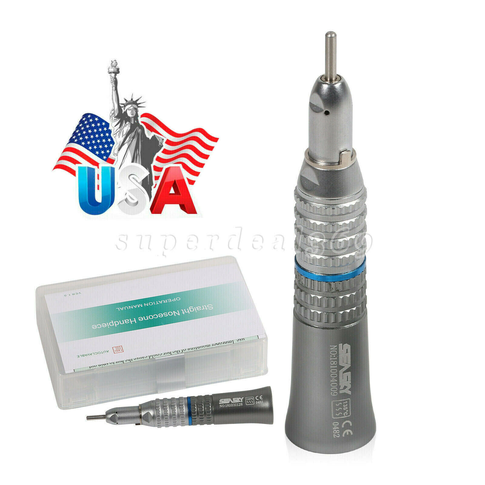 NSK Style Dental Slow Low Speed Handpiece Straight Contra Angle Air Motor Kit st