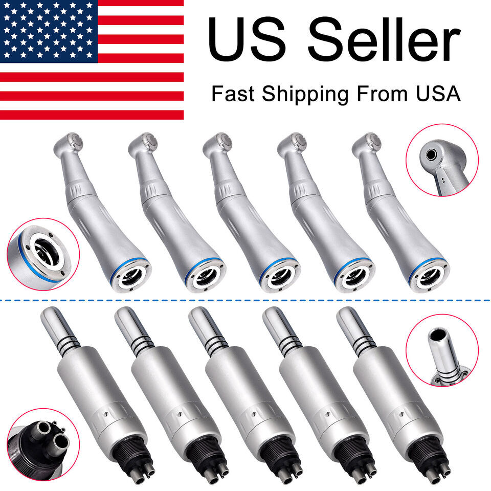 Dental Low Slow Speed Handpiece Contra Angle Air Motor Inner Water 4 Hole