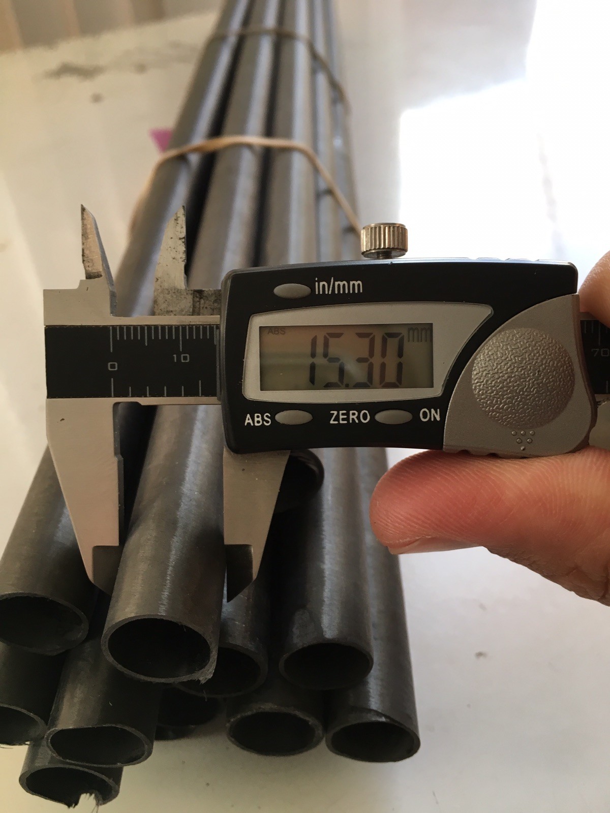 Carbon Fiber Tube Made in USA. 5/8″ Outer Diameter X 50″
