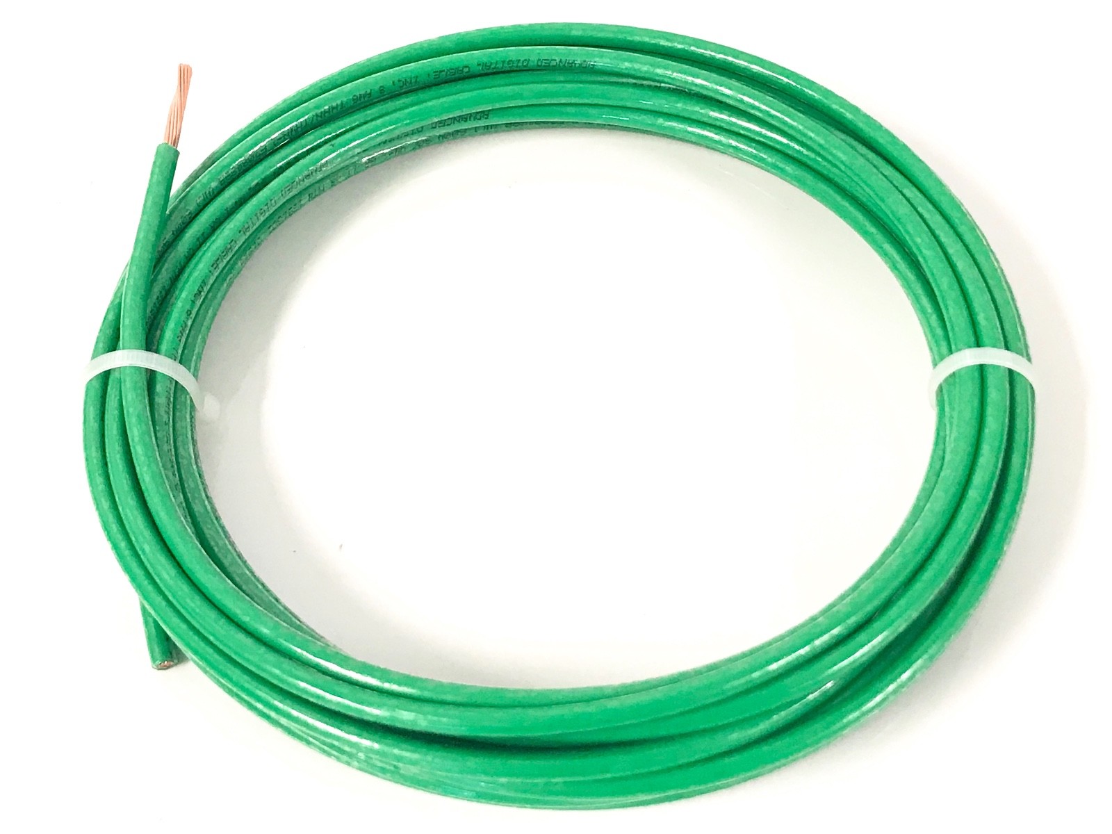 100′ FEET THHN THWN-2 8 AWG GAUGE GREEN STRANDED COPPER BUILDING WIRE VW-1