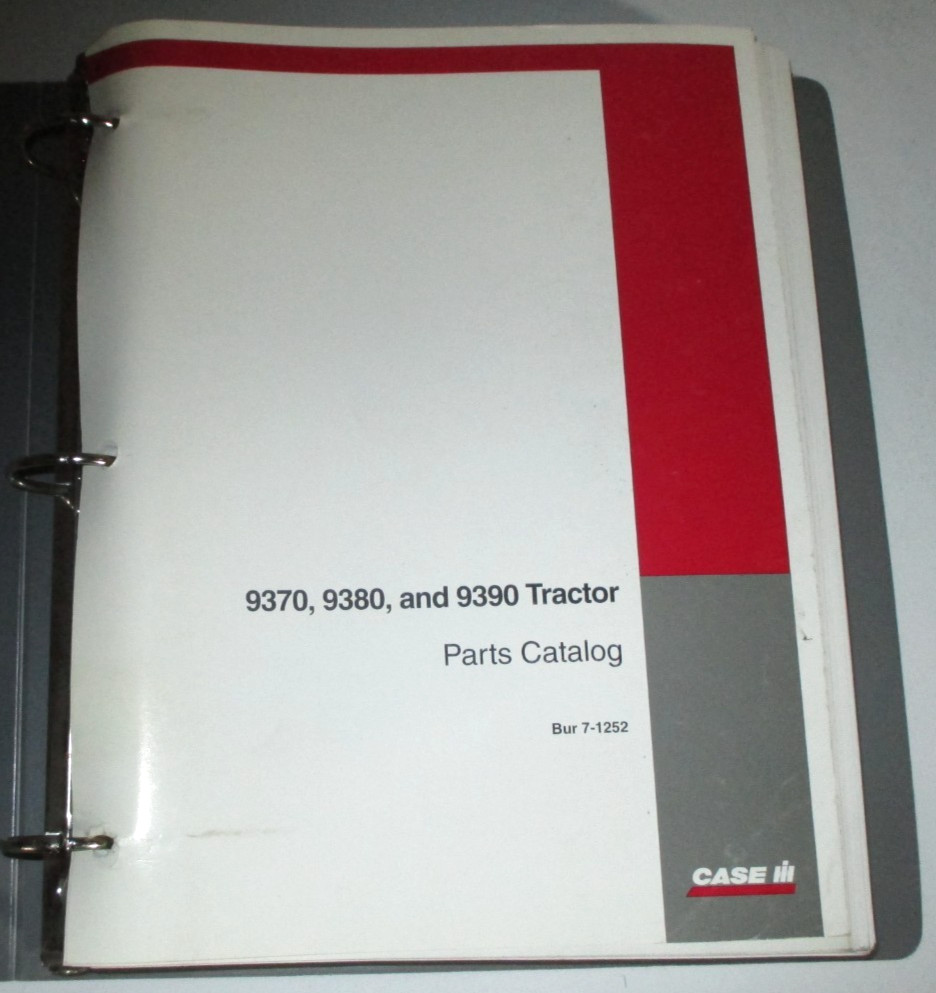 Case IH Steiger 9370 9380 9390 Tractor Parts Catalog &Binder 7-1252 CIH ORIGINAL