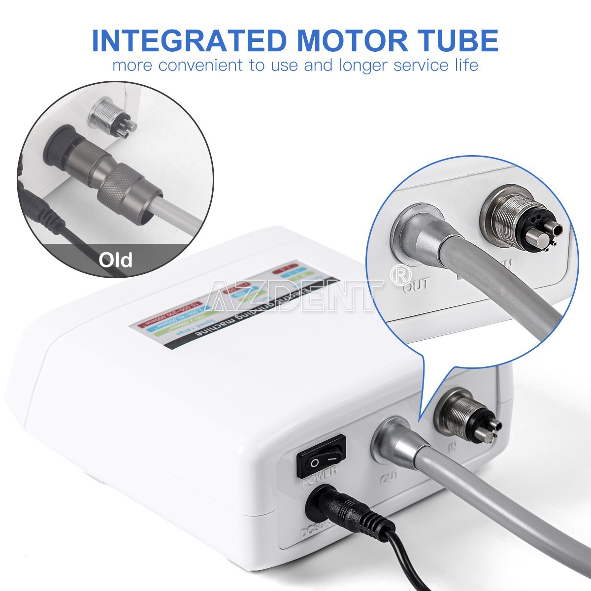 Dental LED Brushless Electric micro motor fit 1:1/1:5/16:1 Low Speed Handpiece