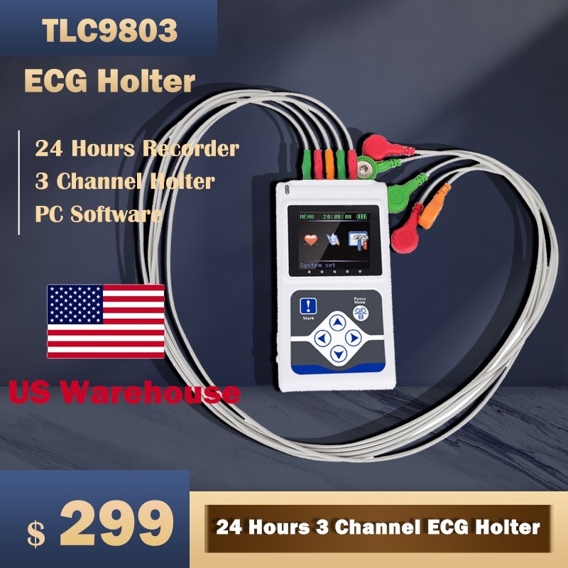 Holter Monitor 24H 3Channel ECG Holter Monitor TLC980