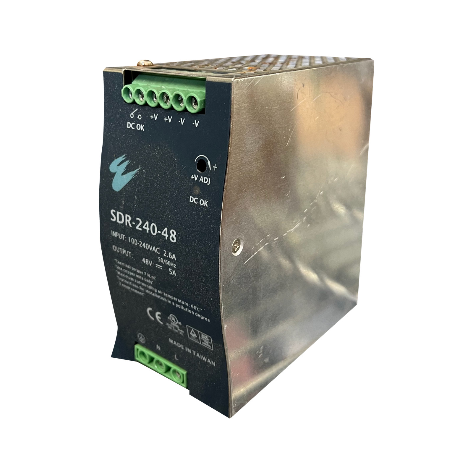 Mean Well SDR-240-48 AC/DC DIN Rail Power Supply 48V 5A 240W High Efficiency