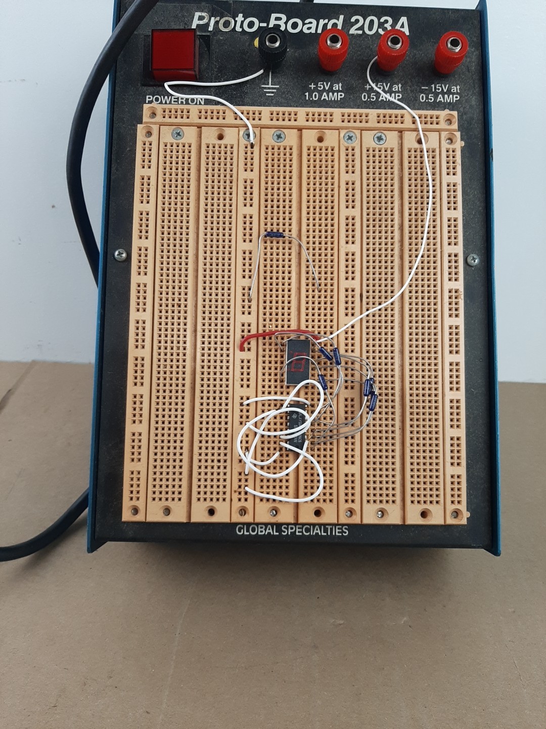 Global Specialties Proto Board 203A Powers On Untested