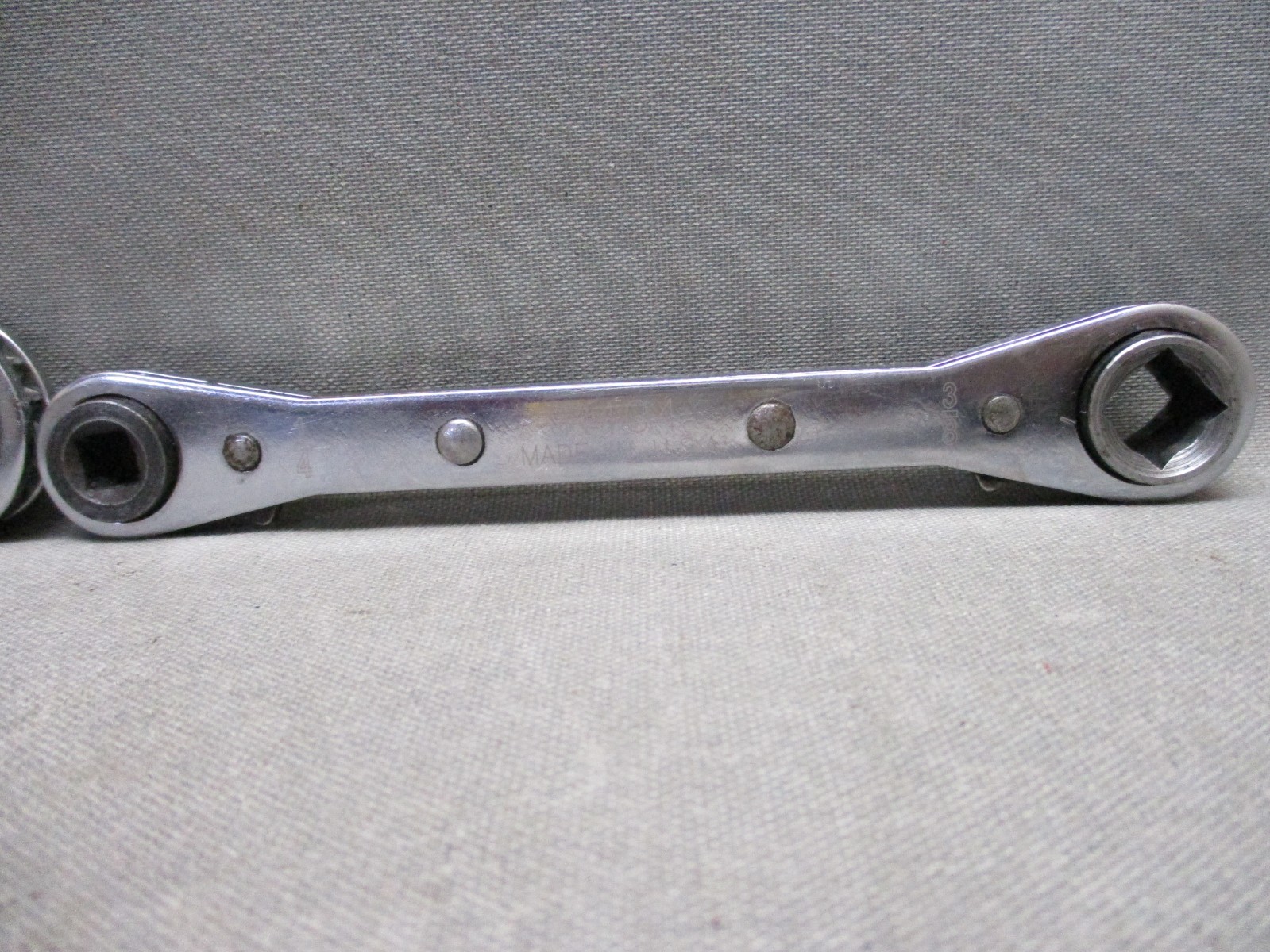 Lot of 2 Robinair 10559 R404 Ratcheting Wrench Combination Refrigeration