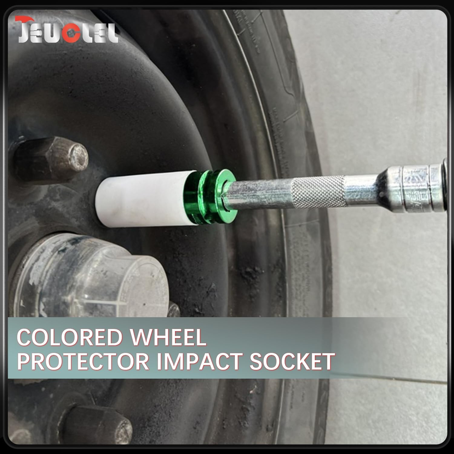 JEUCLEL 22mm 1/2″Drive Wheel Protector Impact Socket, Lug Nut 22MM