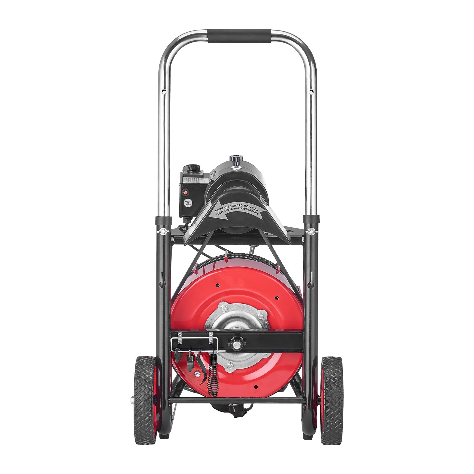VEVOR Drain Cleaner Machine Electric Drain Auger 100FT x 1/2 Inch Auto Feed