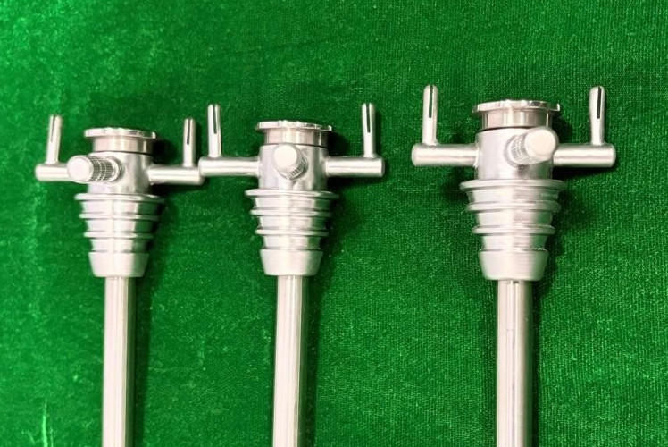3pc Laparoscopic Hassan Trocar with Cannula 10mmx195mm Reusable Instruments
