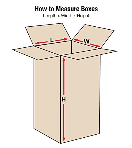 Shipping Boxes Tall 6″L x 6″W x 24″H 25-Pack – Corrugated Cardboard Box for M…