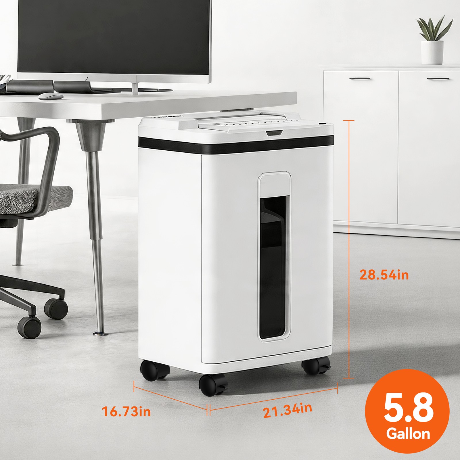 QUIETLEMON 200-Sheet Auto Feed Paper Shredder P-5 Micro Cut Office Home New