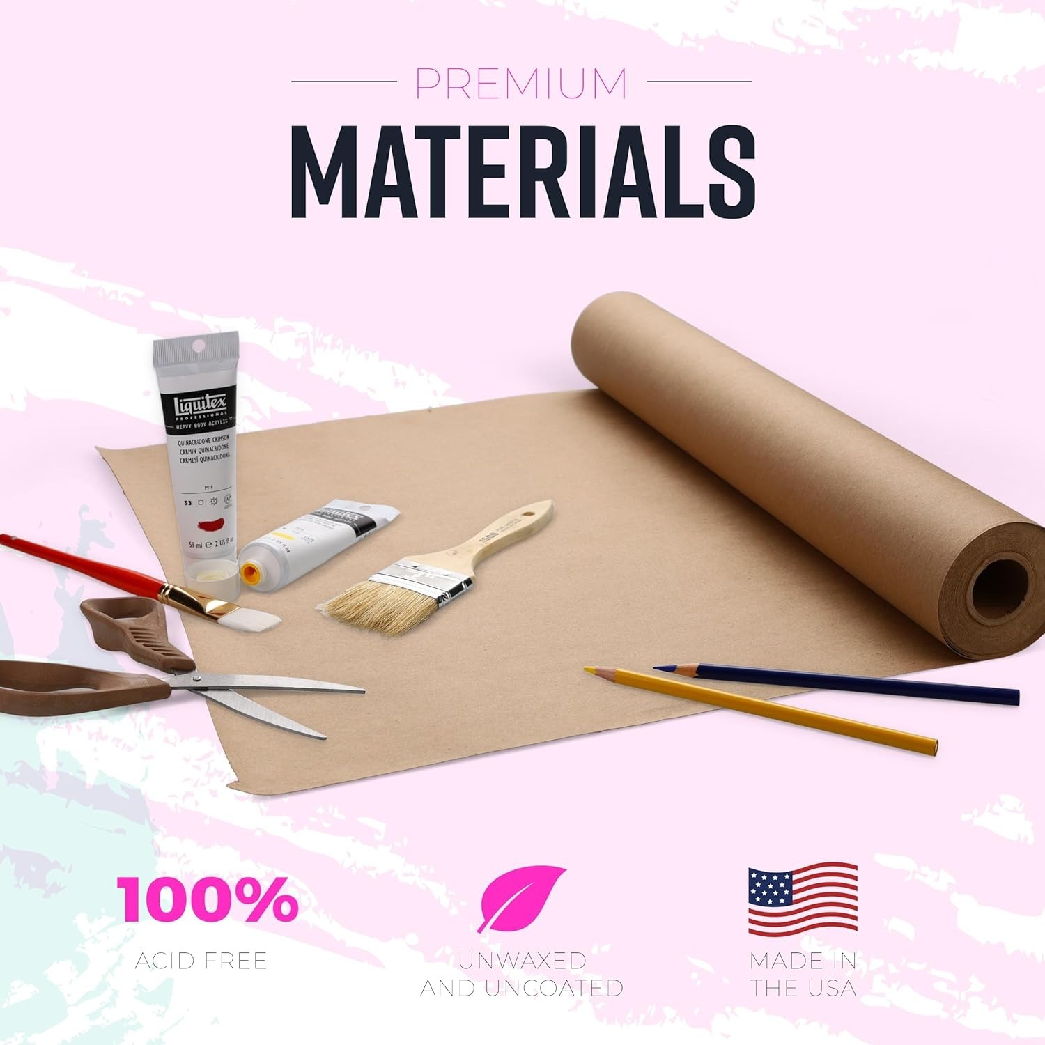 Extra-Large Brown Kraft Paper Roll 36″ x 1200″ – For Wrapping & Creating