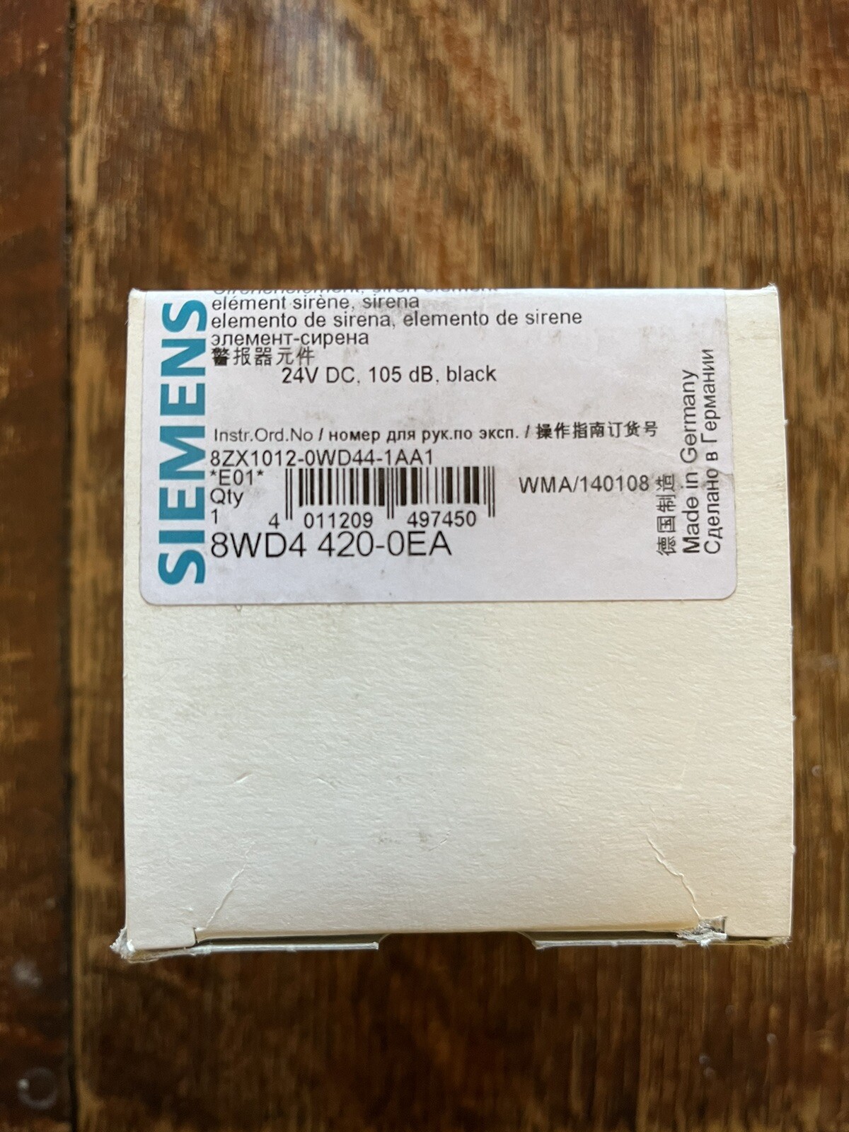 Siemens 8wd4 420-0ea Siren 24v DC 105dB