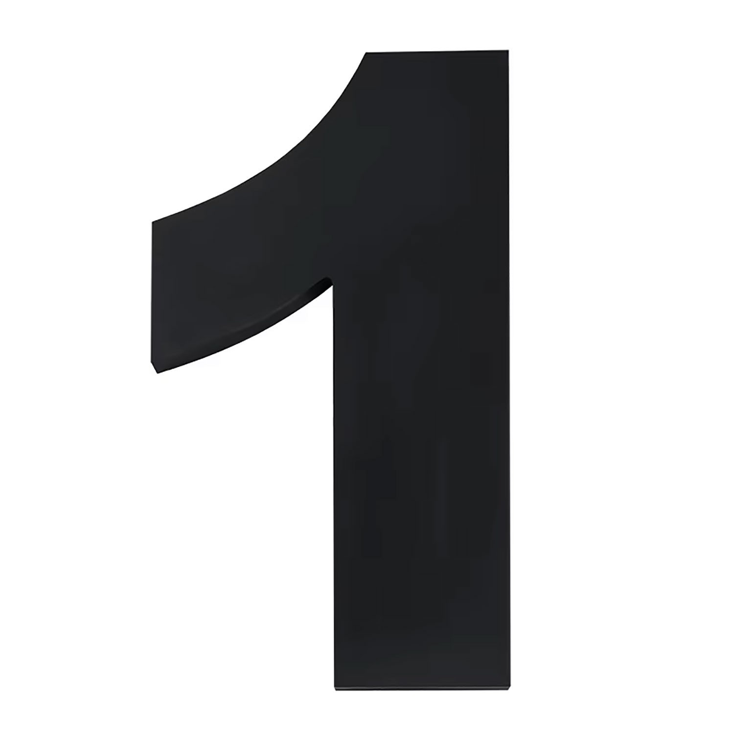 12 Inch Address Numbers For Commercial Building 3/8″ Thick Black Acrylic Bold