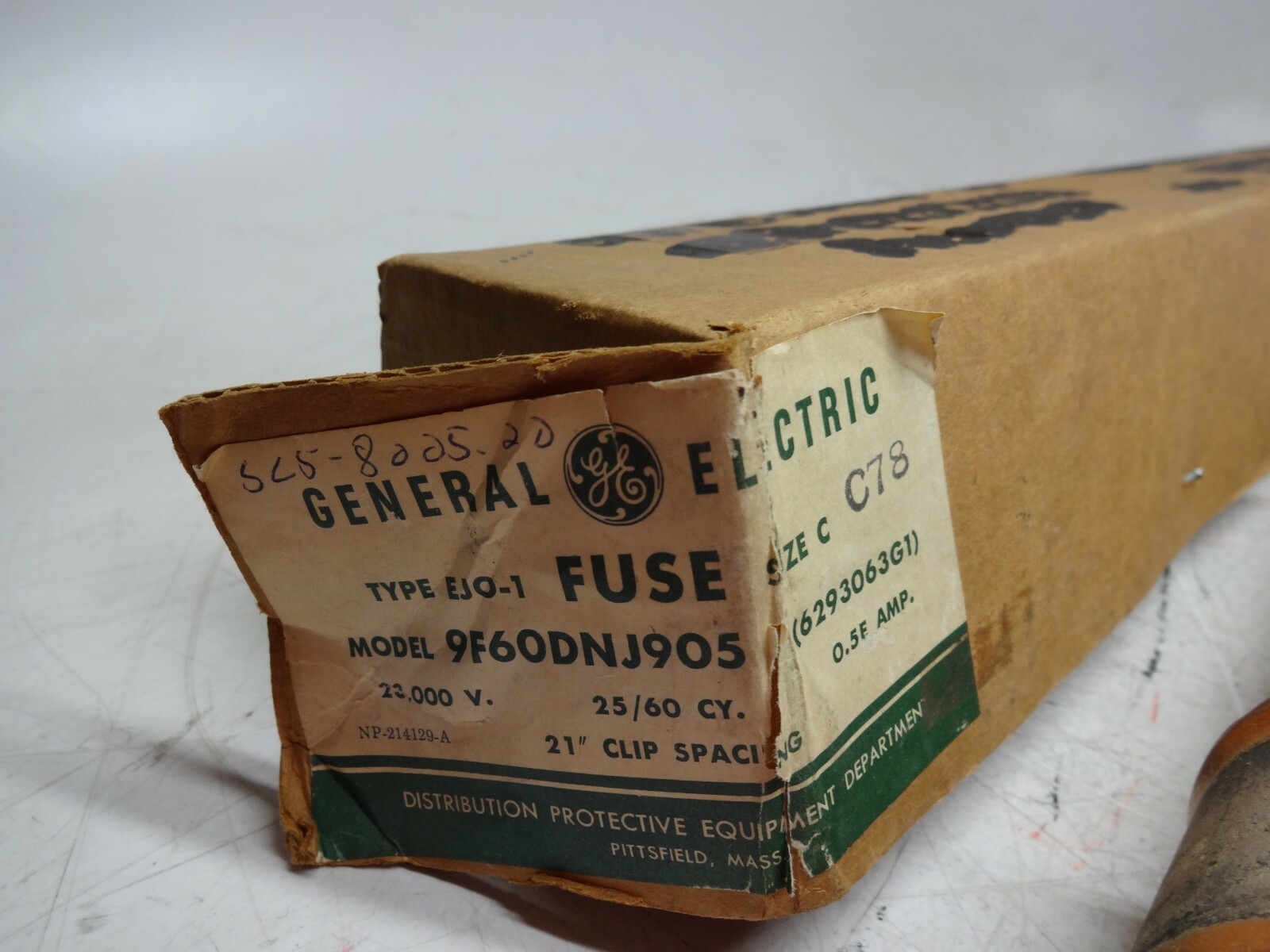 General Electric 9F60DNJ905 Fuse Current Limiting 0.5E Amps Type EJ O-1 C