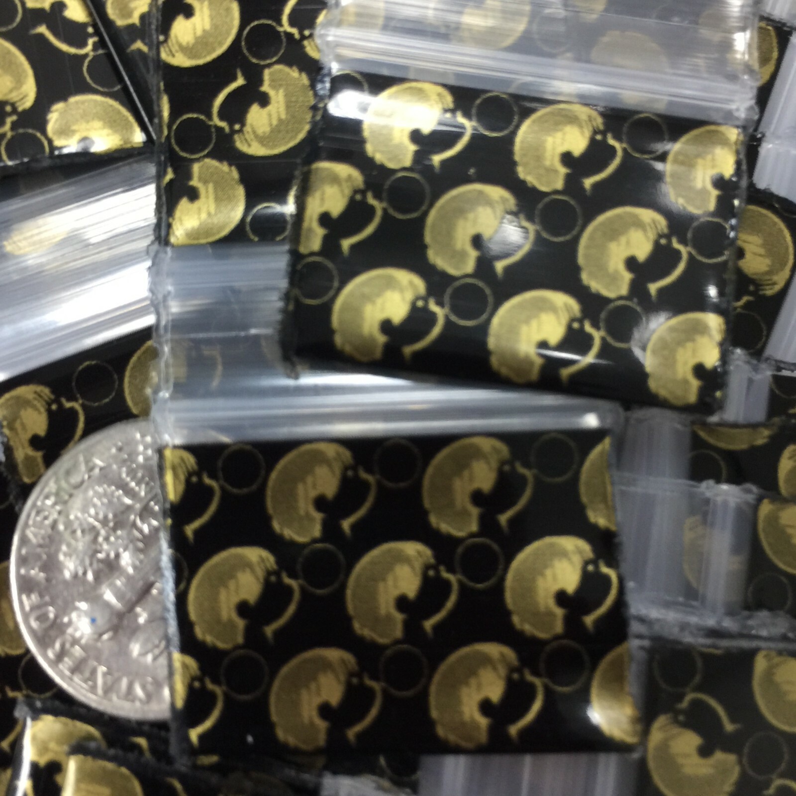 BaggiesSince1987 – 1034 Design Zip Bags Metallic Print Choose DSN, READ DETAILS