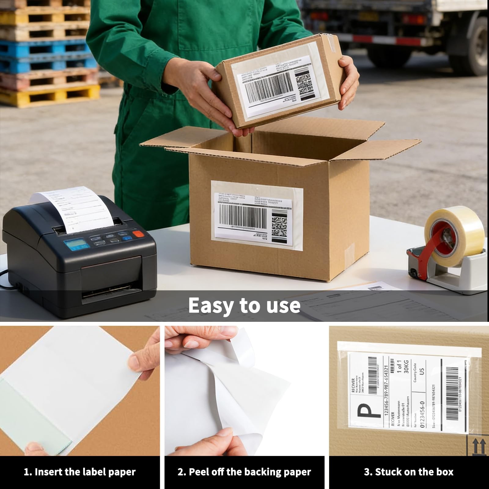 9527 Product 7.5″ x 5.5″ Packing List Envelope, Clear x | 50 pack