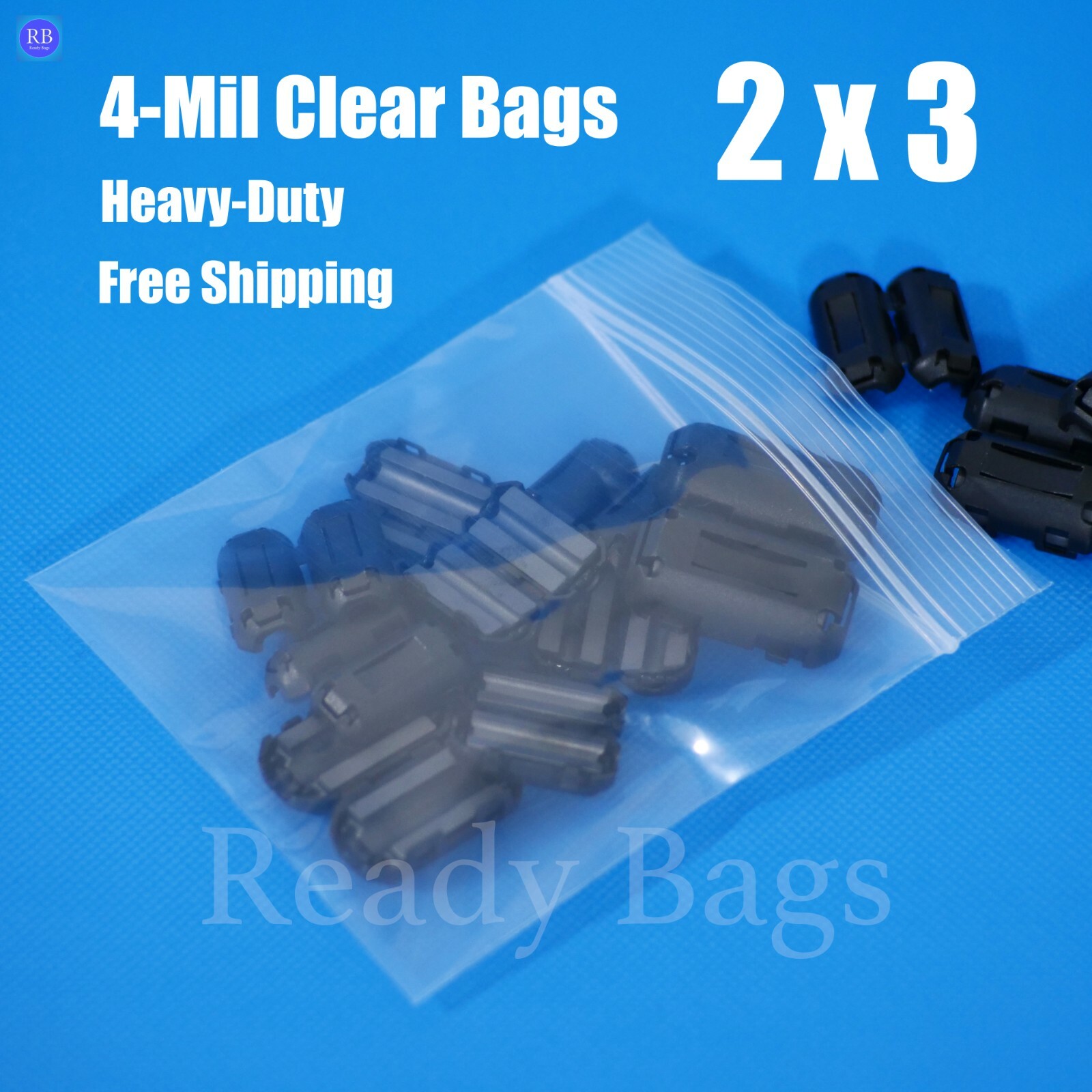 Clear Small Plastic 2×3″ Zip Seal Bags 4-Mil Reclosable Zipper Lock Baggies