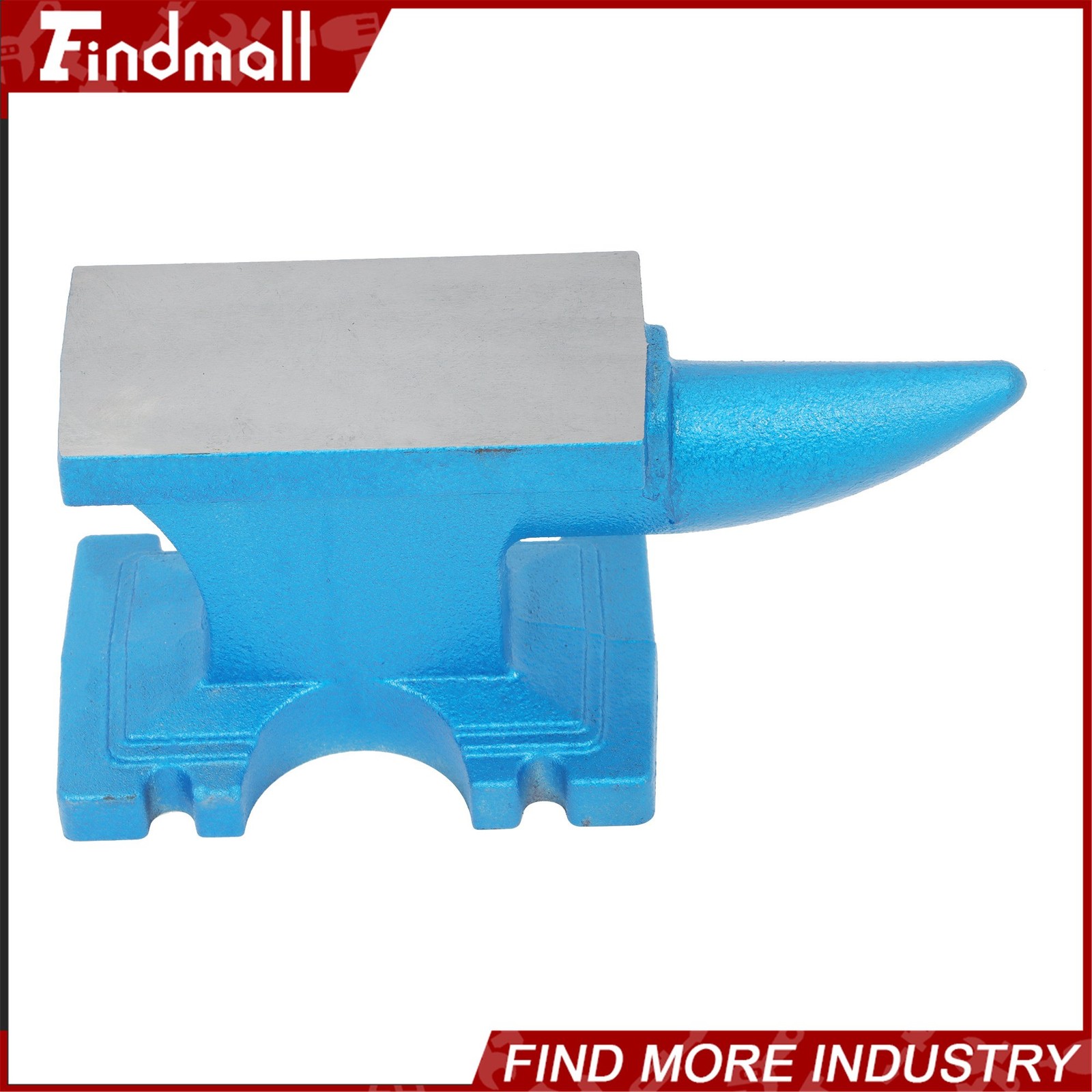 Findmall 24Lbs Cast Iron Anvil Blacksmith Anvil Hard Round Horn Forging Tool