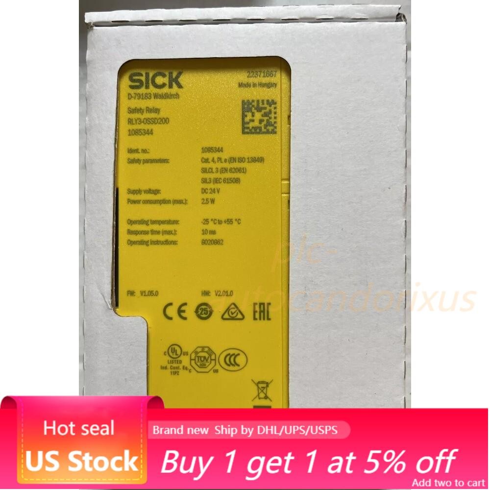 New SICK RLY3-OSSD200 1085344 RLY3OSSD200 Safety Relay