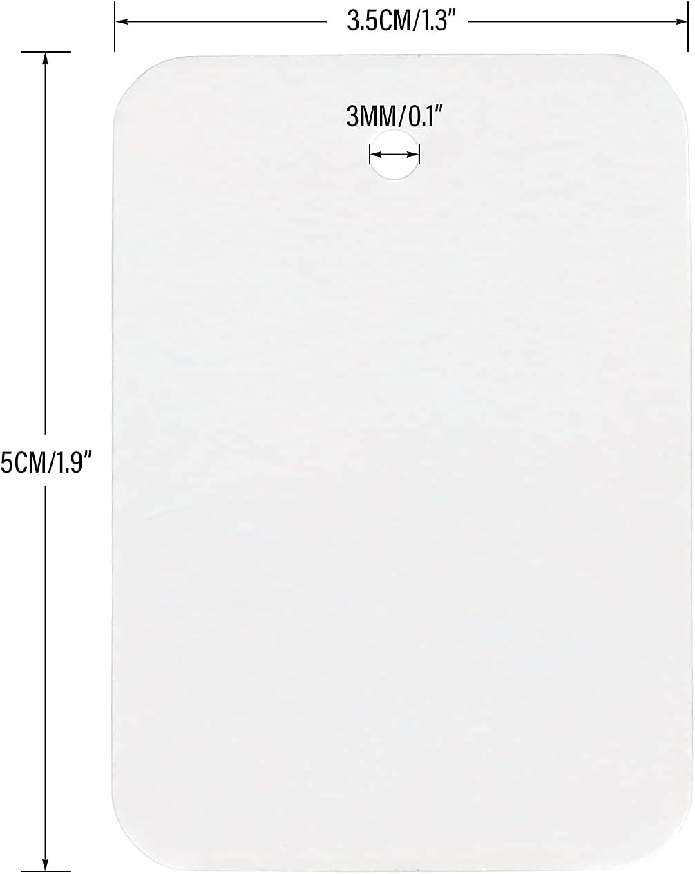 jijAcraft 1000Pcs Price Tags, White Clothing Tag for Retail, Small Kraft Paper