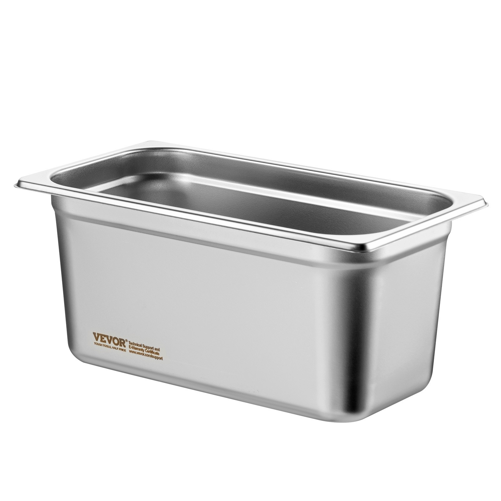 VEVOR 8 Pack 1/3 Size Hotel Pans Steam Table Pan Stainless Steel 6″ Deep Lid