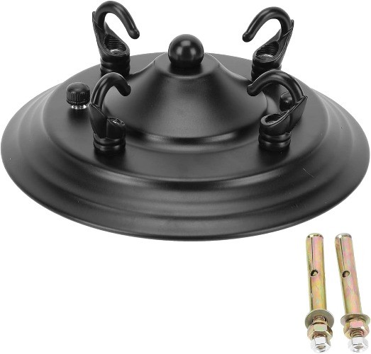 Creative Multi Hook Ceiling Plate Chandelier Pendant Light Fixture Holder
