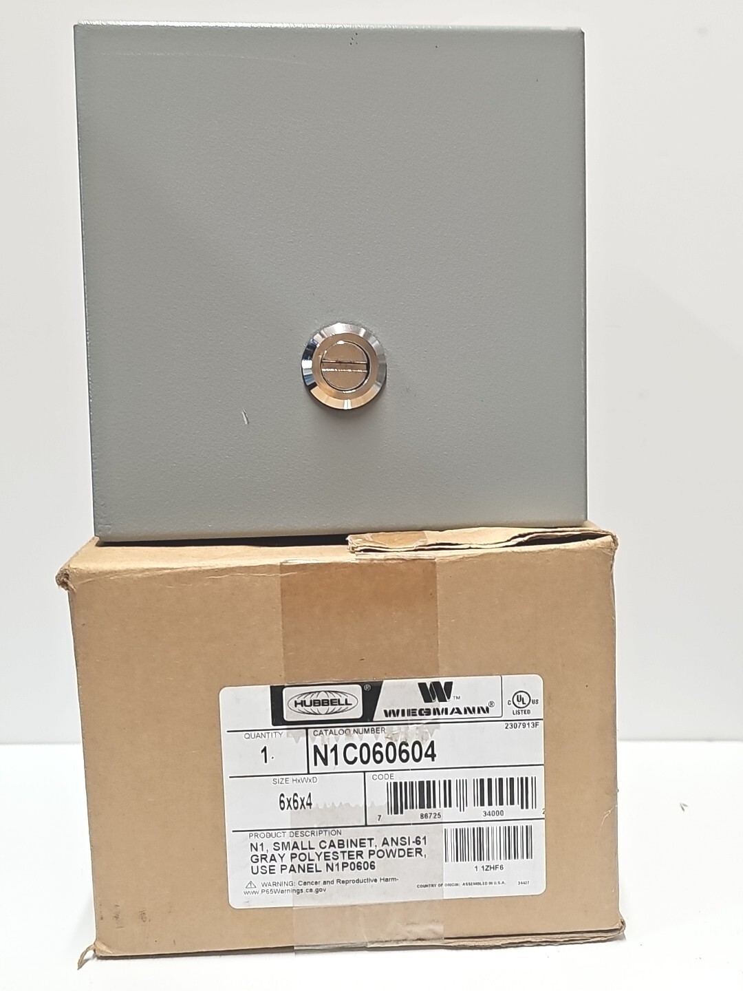 Wiegmann N1c060604 Nema 1 6.0 In H X 6.0 In W X 4.0 In D Wall Mount Enclosure