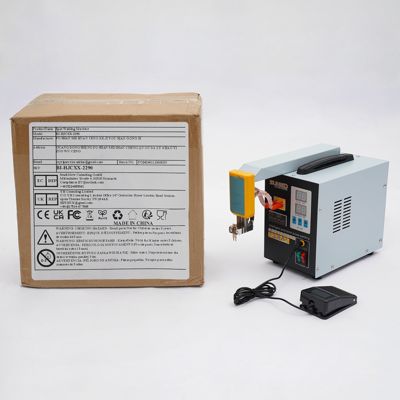 738AL Battery Pulse Spot Welder for Soldering & Welding Machine w/Telescopic Arm