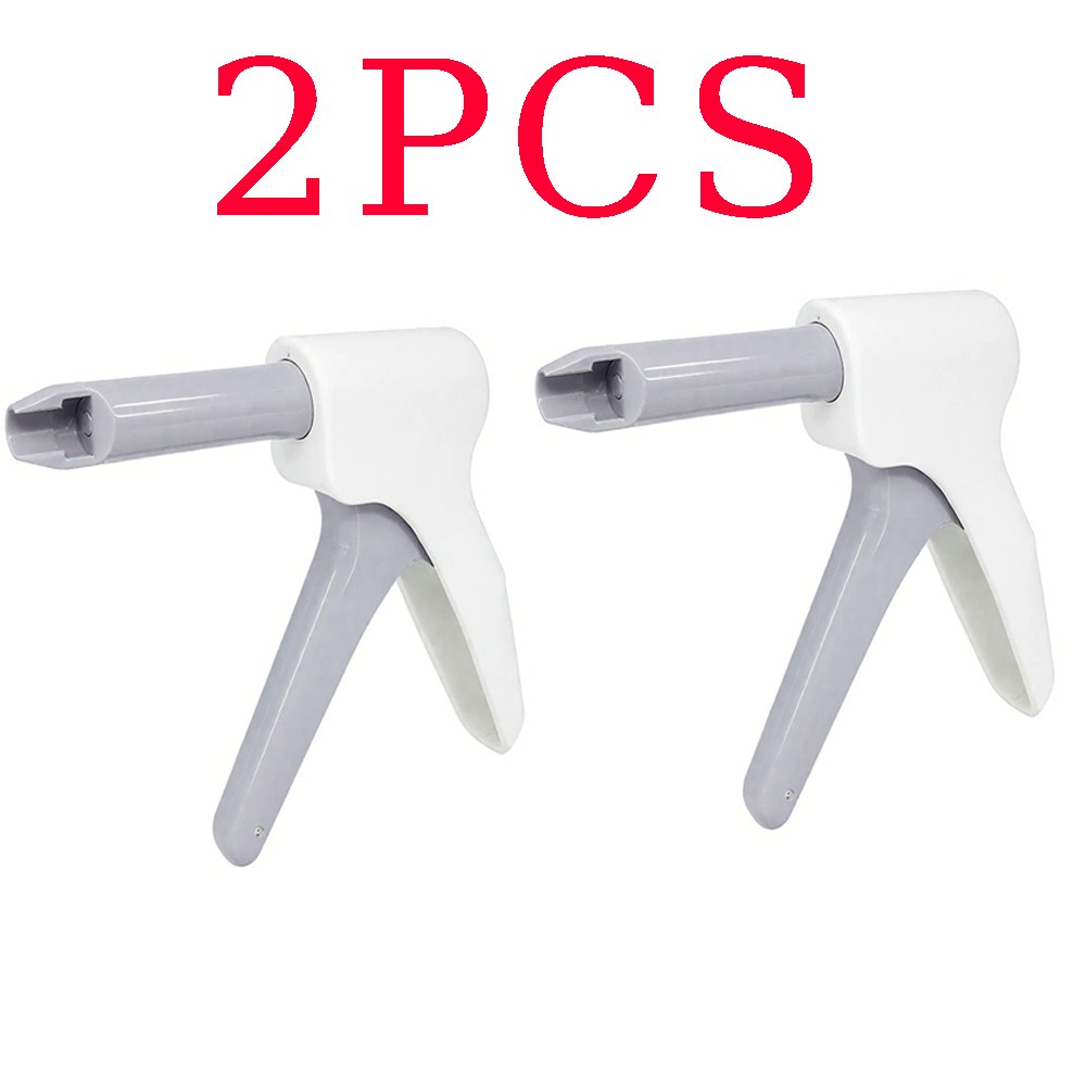2Pcs Dental Composite Gun Dispenser Applicator Autoclavable Composite Syringe