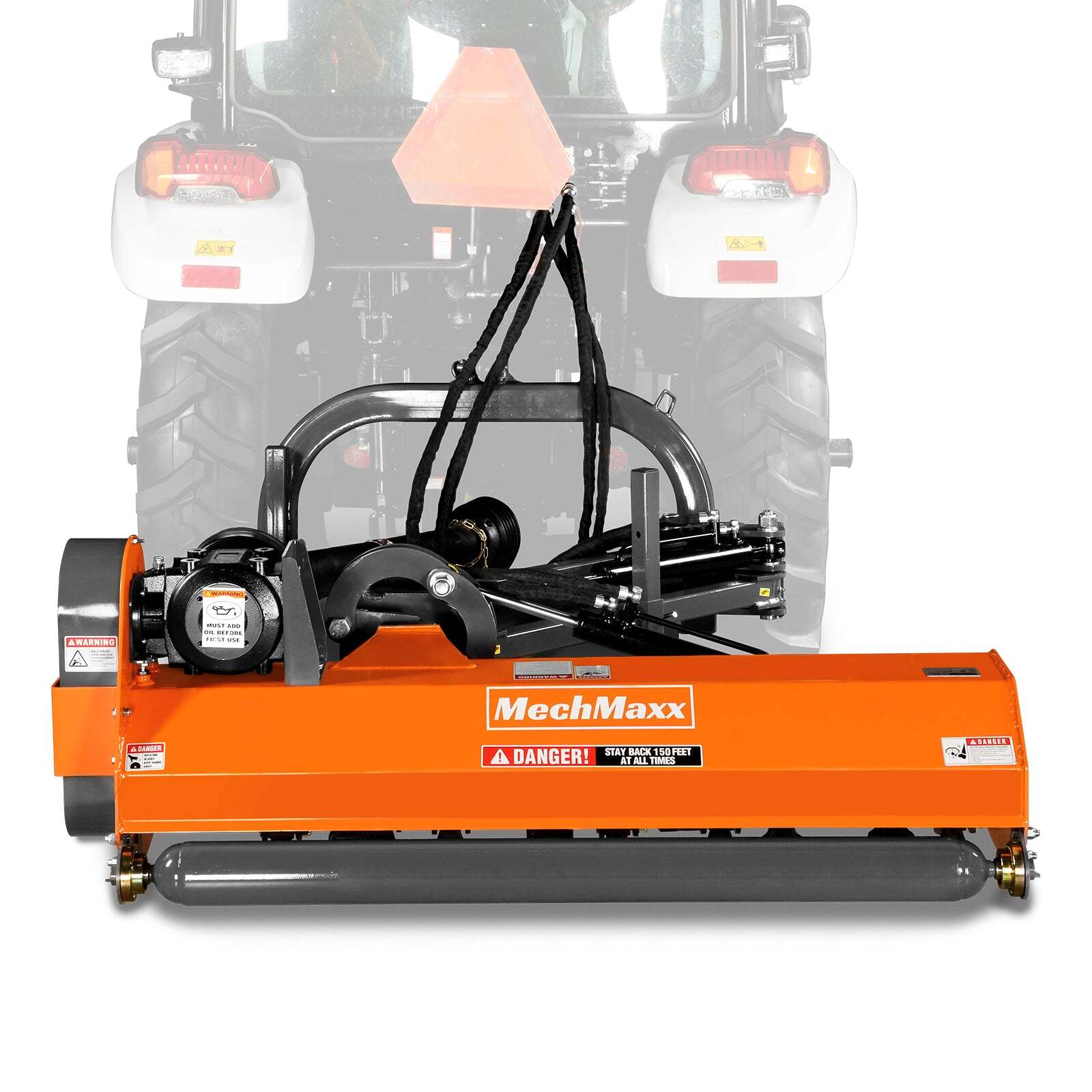 MechMaxx 3-Point PTO Offset Flail Ditch 60″ Bank Mower, 25-60HP, CAT 1, VAM60