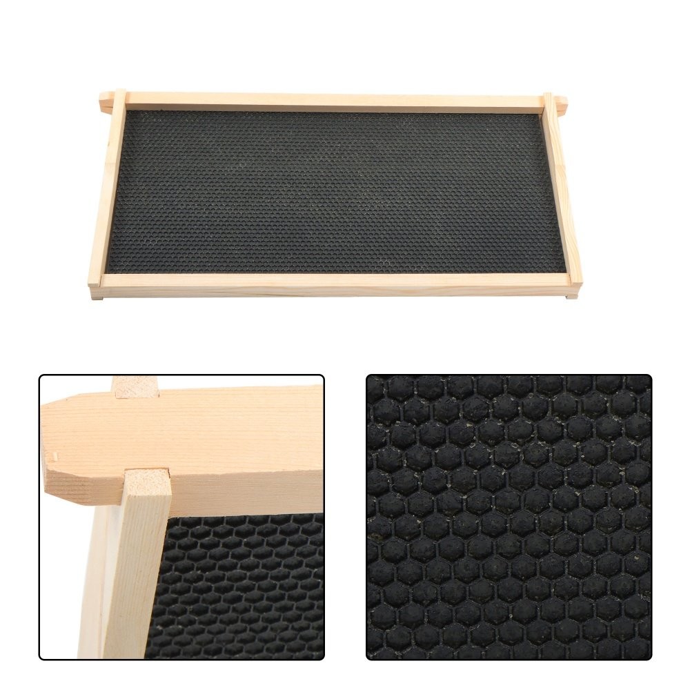 Beeswax Coated 4 Layer 10 Frame Bee Hive Includes Beehive Frames and Foundations