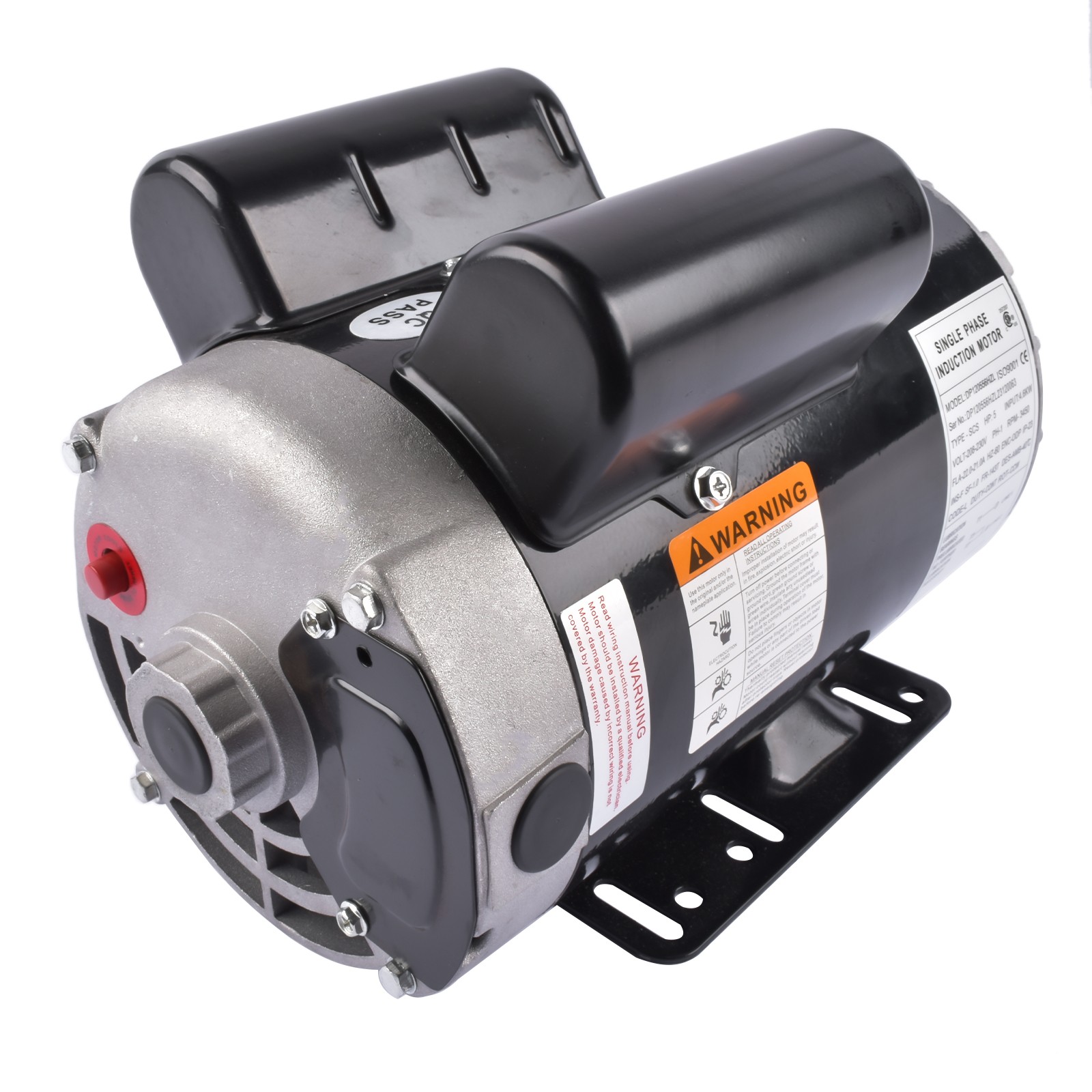 5HP 3450RPM Air Compressor Electric Motor 230V 56HZ Frame 7/8″Keyed Shaft CW/CCW