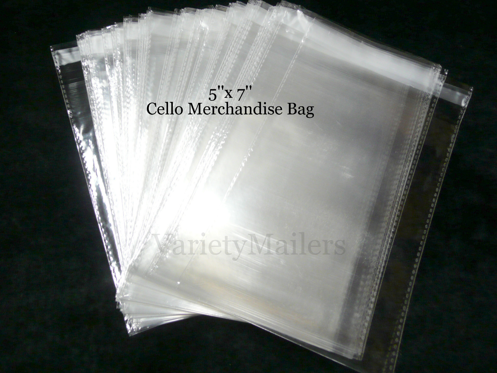100 Cello Merchandise Bags 5”x 7” Clear 1.5 Mil Small Reclosable Bags 5×7