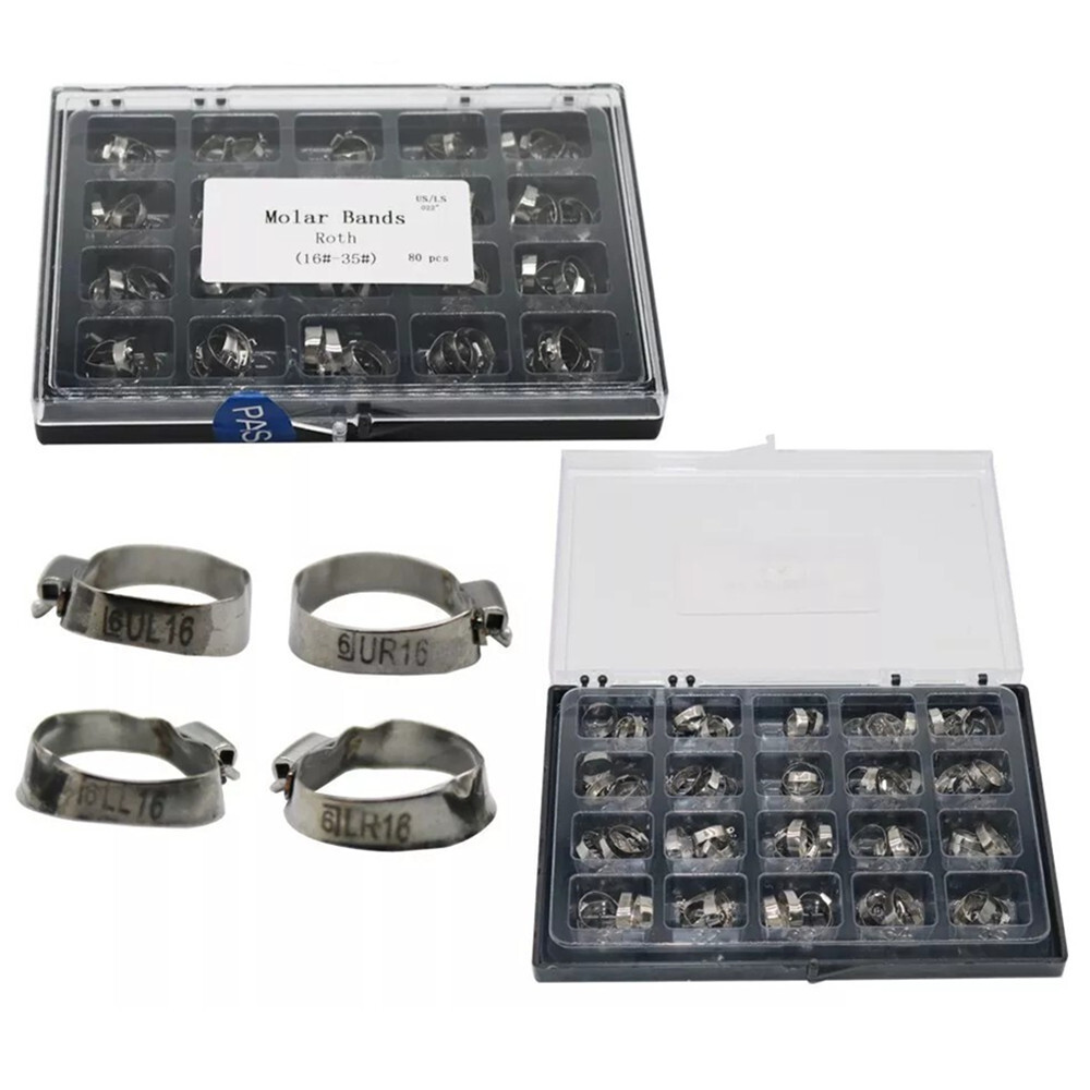 Dental Bands with Buccal Tube 1st Molar Roth MBT .022 16#-35 36#-40+ U2L1 U1L1