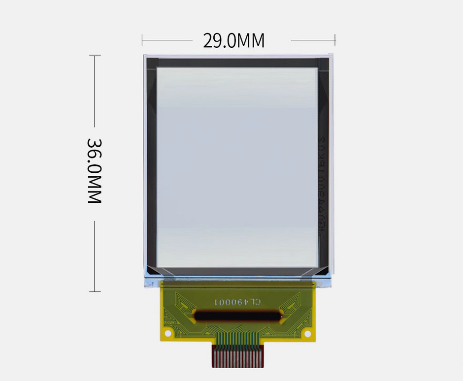 Transparent OLED Color Screen Module SPI Interface 36x29mm