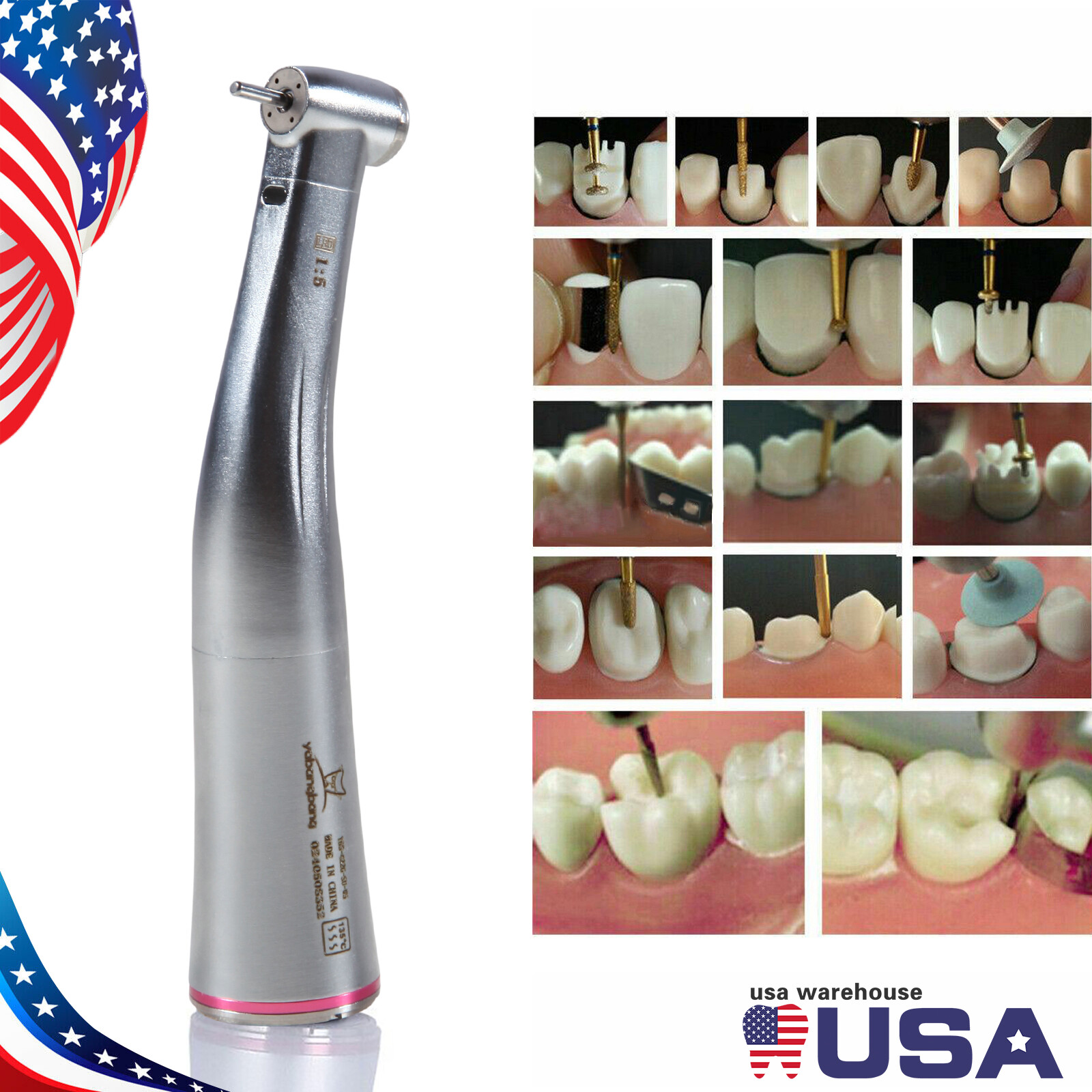 Dental X95L 1:5 Increasing Handpiece Led Fiber Optic Inner Water For NSK OR