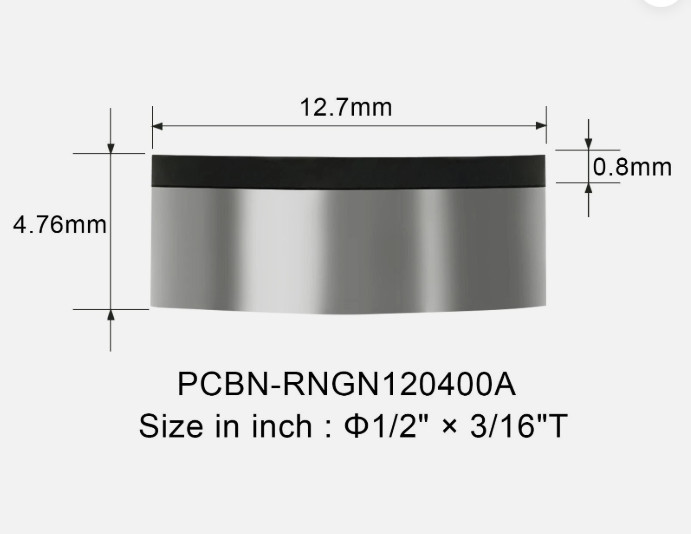 PCBN Insert Turning Milling Tools for Surfacing Cylinder Head、Block RNGN120400A