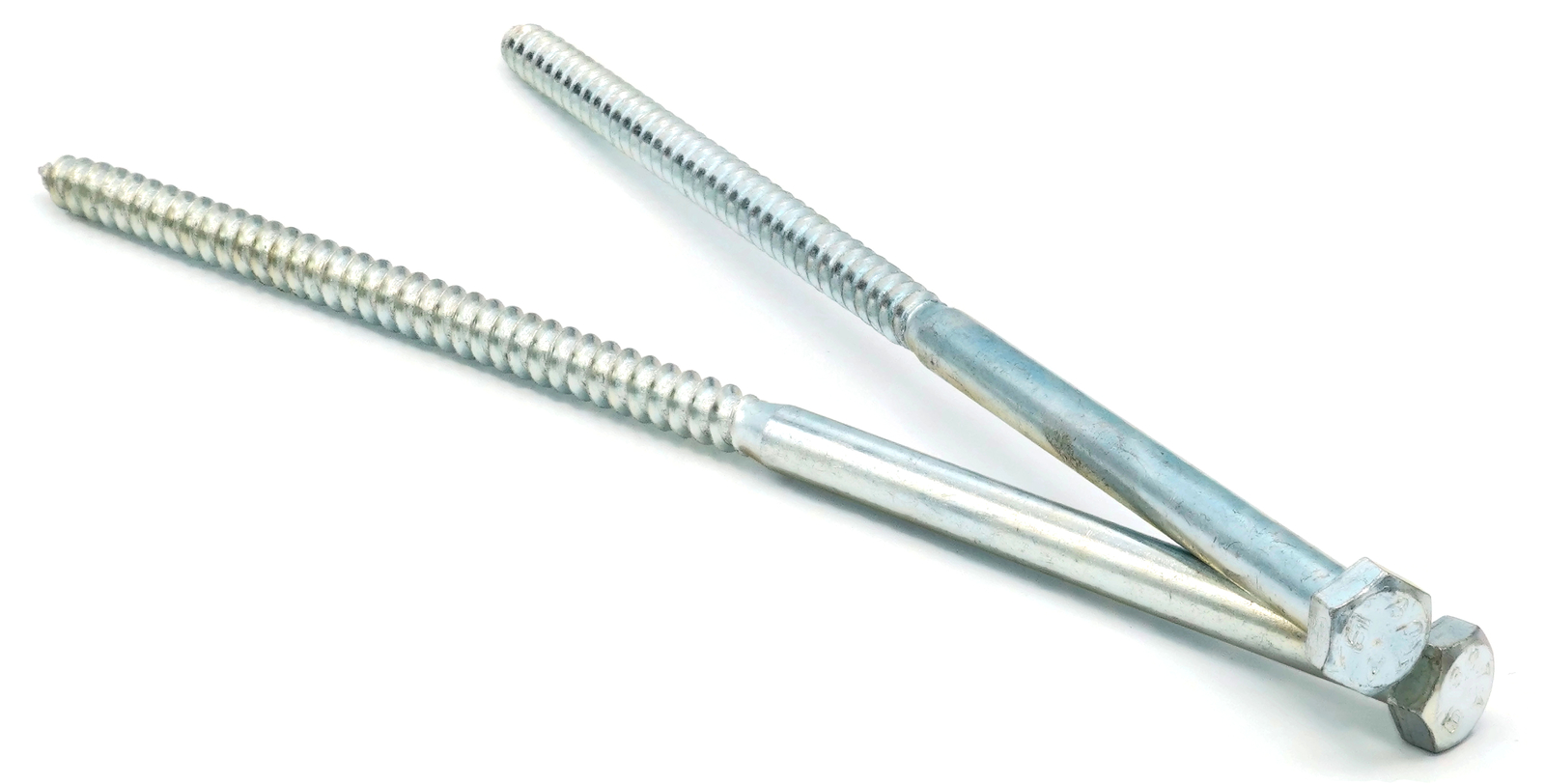 1/4″-10 Hex Lag Screws Zinc Plated Steel Hex Head Lag Bolts – Select Length