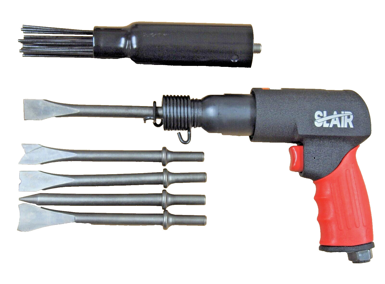 2 in 1 Pistol Air Needle Scaler Hammer Chisel 5000bpm Remove Paint Rust xx588