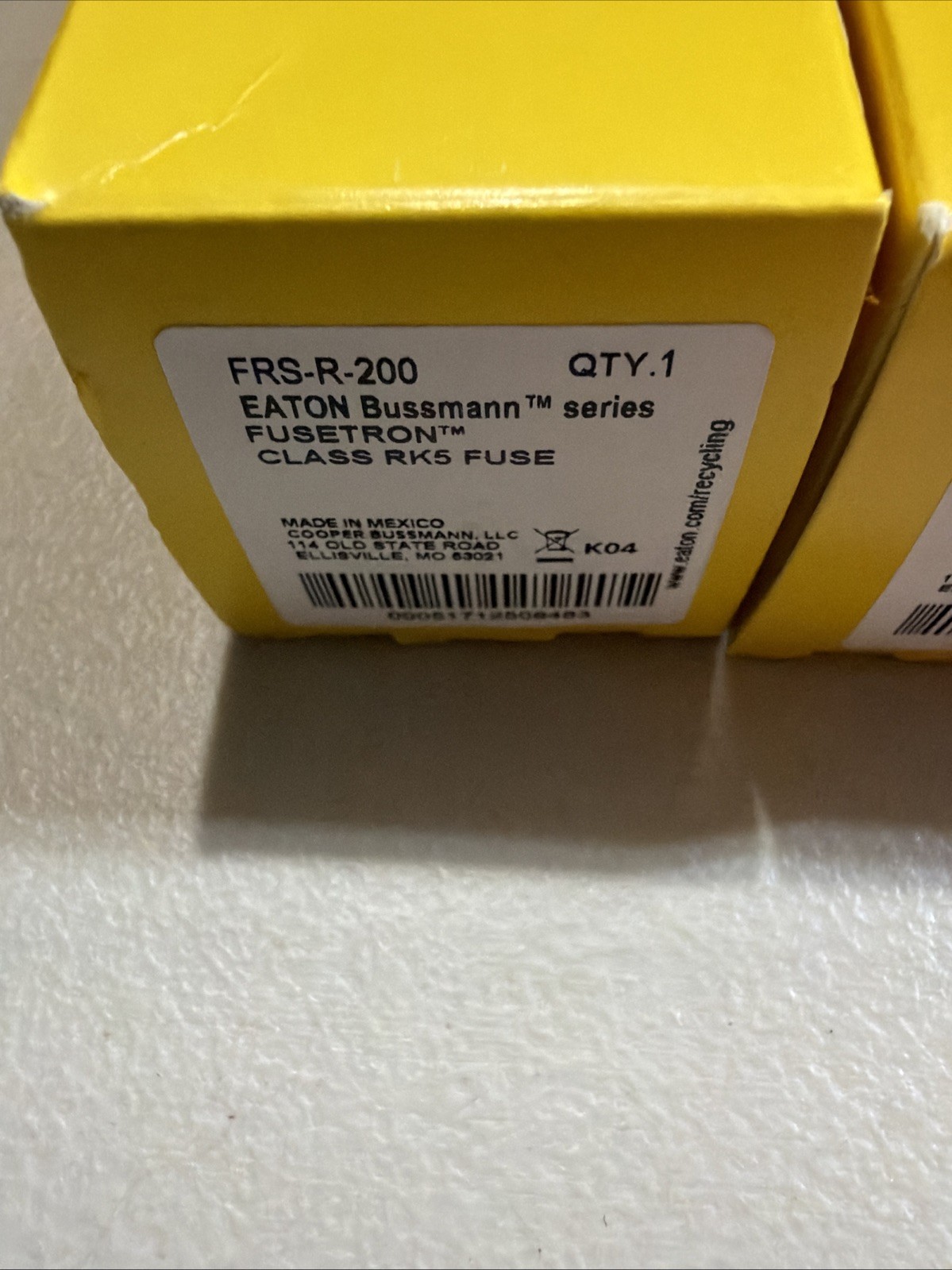 Bussmann FRS-R-200 Copper Fusetron Blade Fuse 200A 600V-AC Lot of 3 New In Box!!