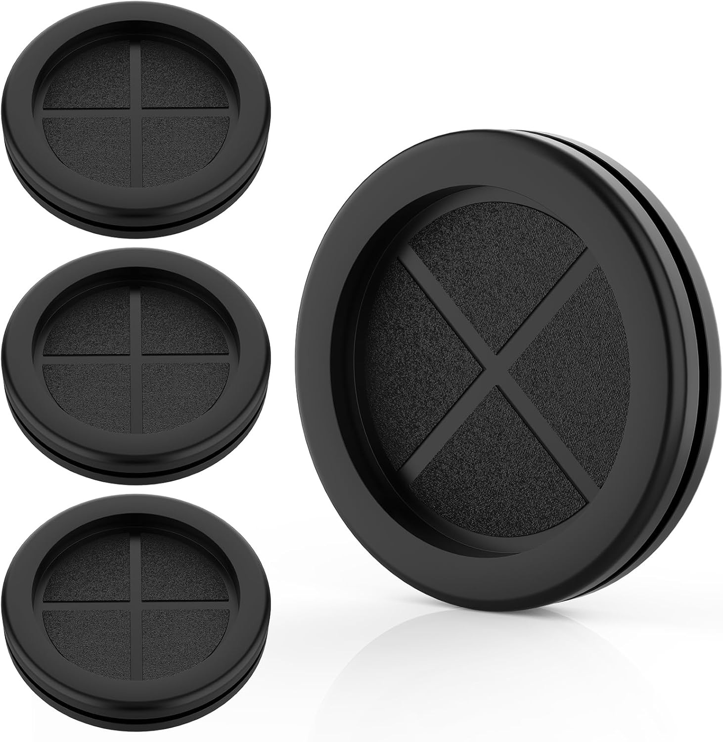 Firewall Rubber Grommets 1-11/16″ ID 2″ Drill Hole Double-Sided Hole Plugs for W