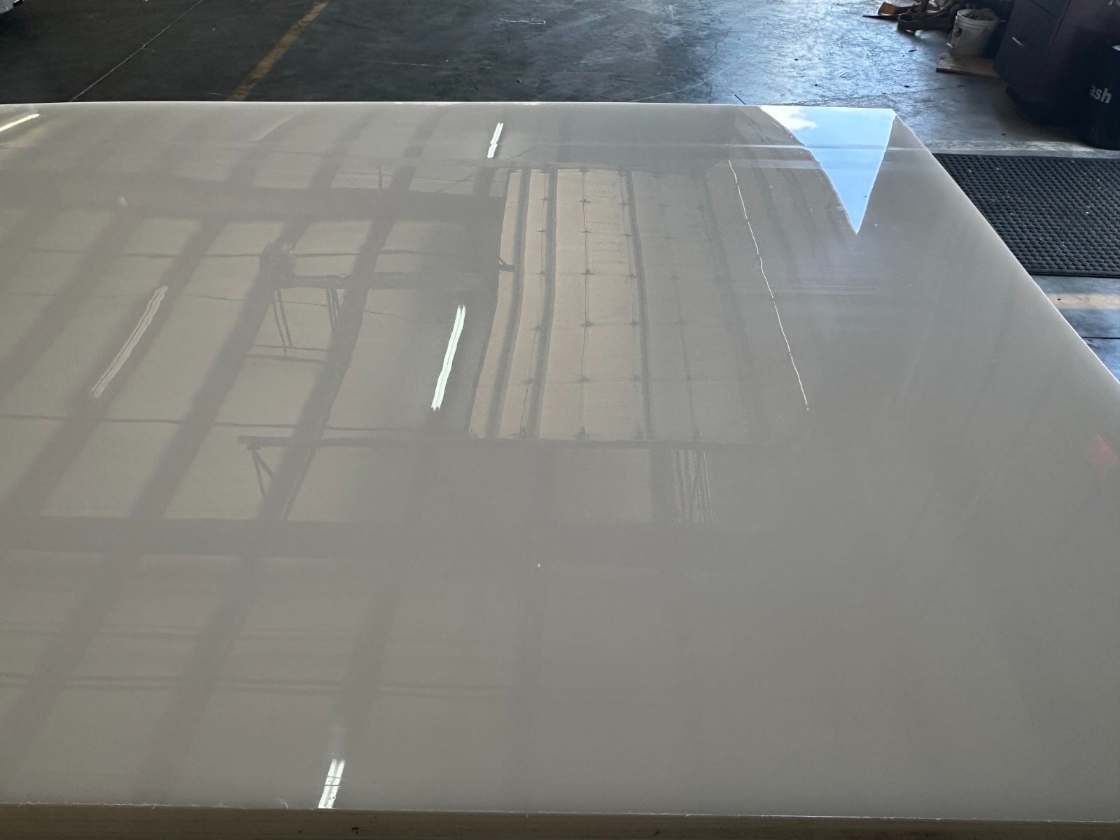 UHMW Polyethylene Plastic Sheet – 24″ x 48″ x 3/8″ Thick – Natural White